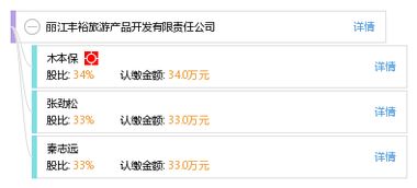 丽江丰裕旅游产品开发有限责任公司 工商信息 信用报告 财务报表 电话地址查询 天眼查
